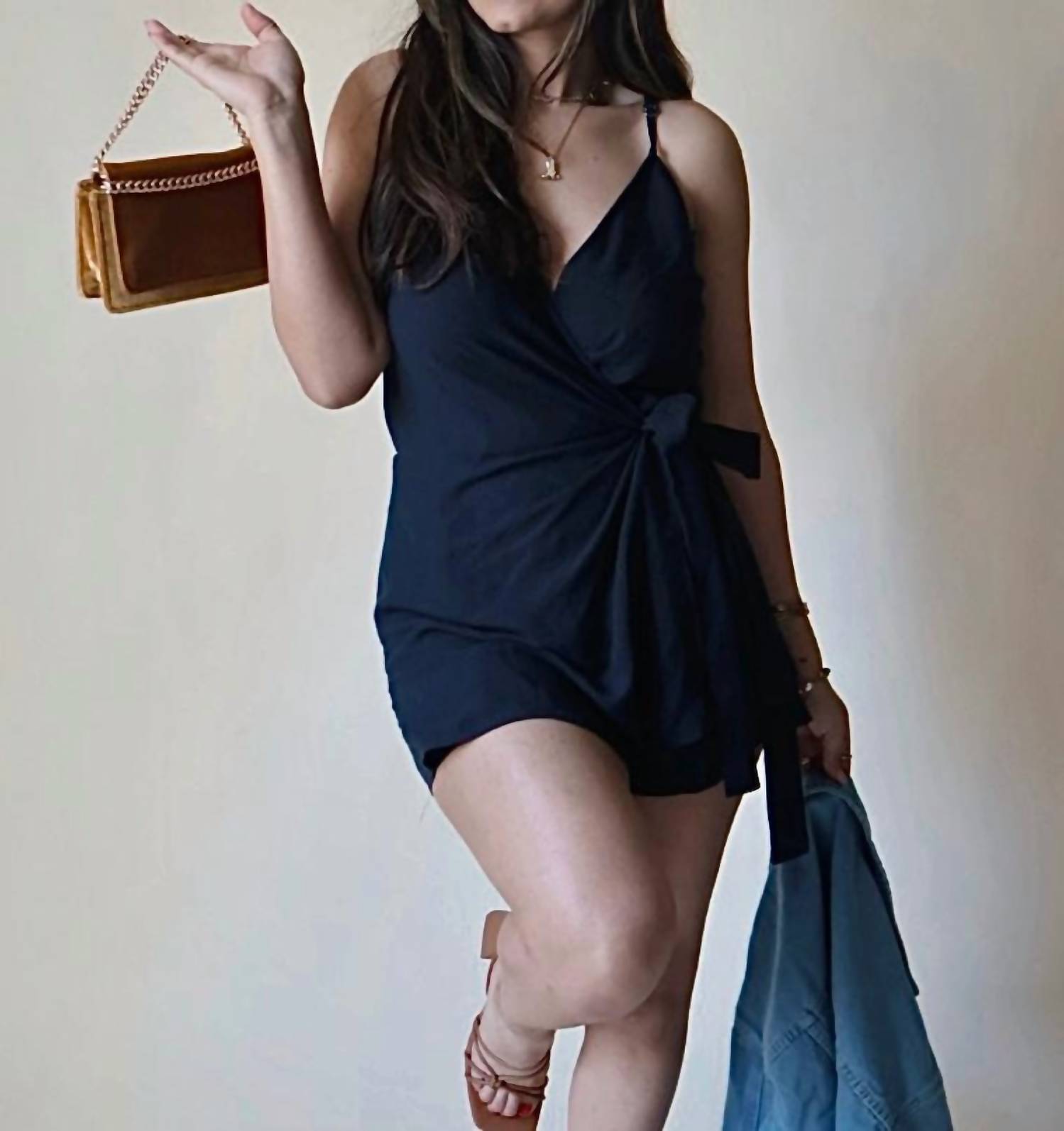 Dress Forum - Spring Wrap Romper with Tie Waist