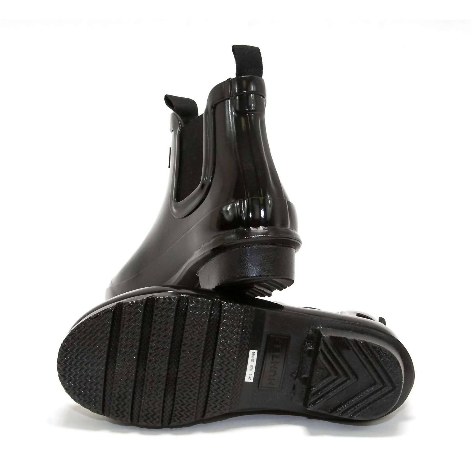 HUNTER Girls Gloss Chelsea Boots in black - kids' shoe - view 6