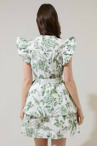 Sugarlips - Floral Marisol Tiered Mini Dress