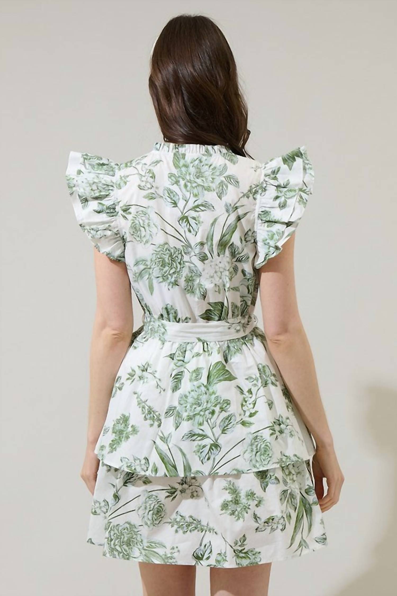 Sugarlips - Floral Marisol Tiered Mini Dress