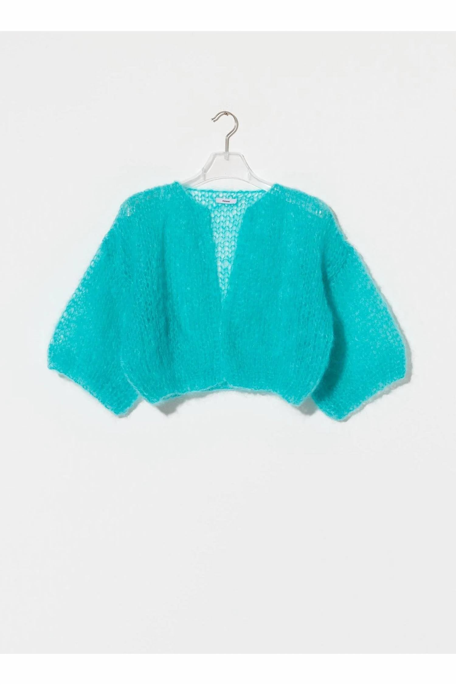 Maiami - MOHAIR SHORT SLEEVE CARDIGAN