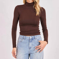 Sage The Label - Long Sleeve Turtleneck Top