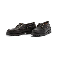 Vagabond Shoemakers Women's Joslyn Classic Boat Shoes in black - women's flats - view 4