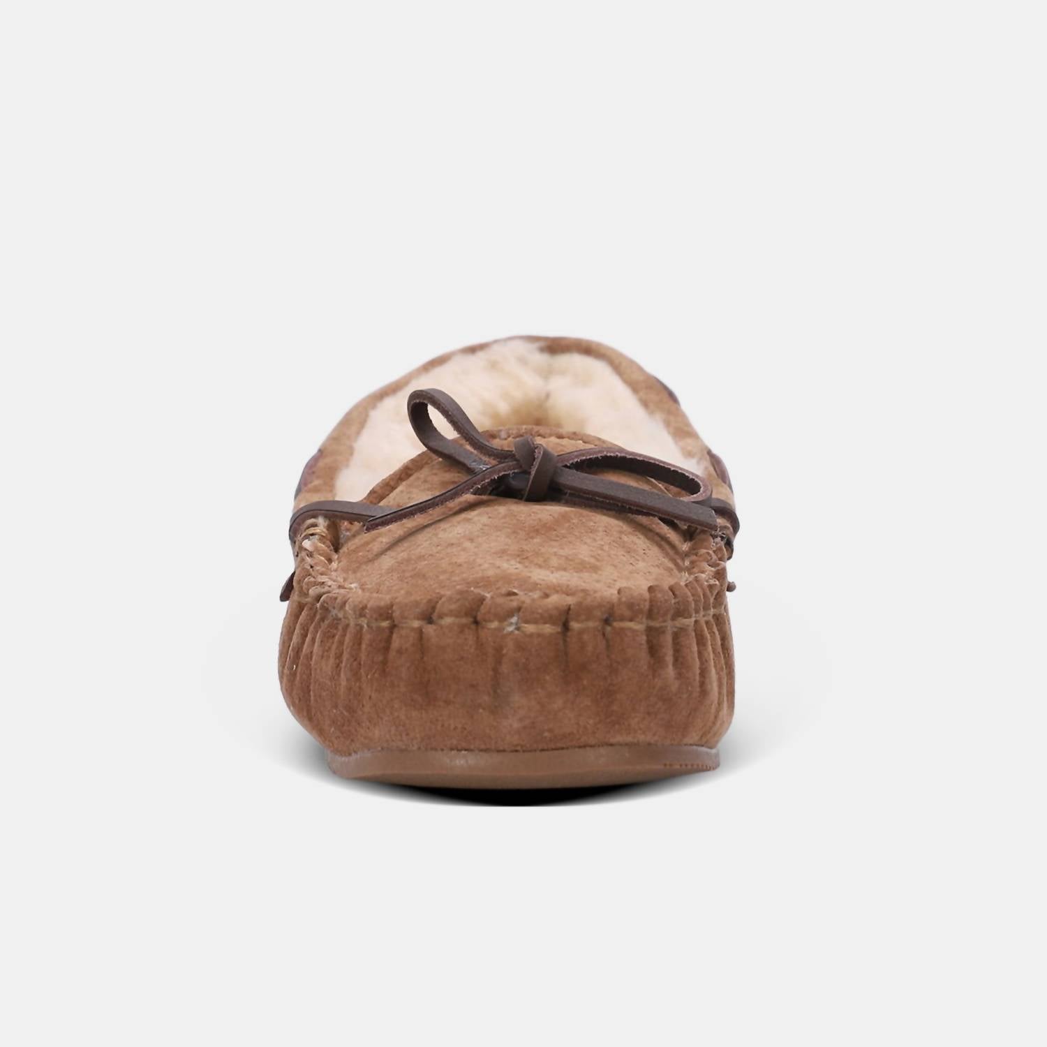 Lamo Women's Hannah Moccasin in chestnut - women's shoe - alternate view