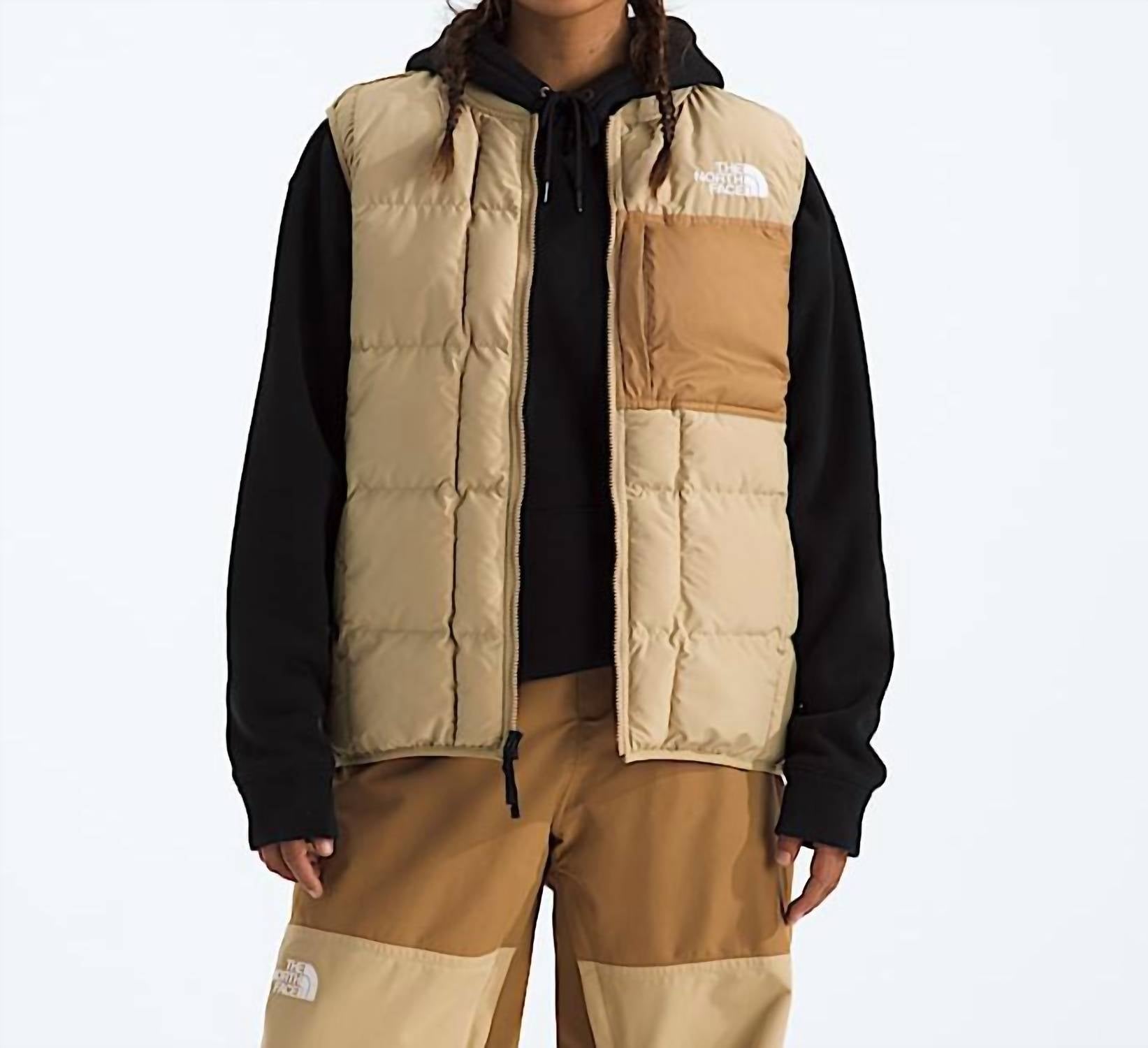 THE NORTH FACE Unwind Sleeveless Vest in khaki stone utility brown - men's jacket - view 4