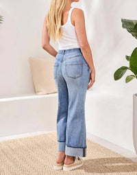 Tribal - Brooke Cuffed Palazzo Jeans