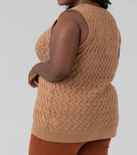 Minnie Rose - COTTON CASHMERE POINTELLE TANK