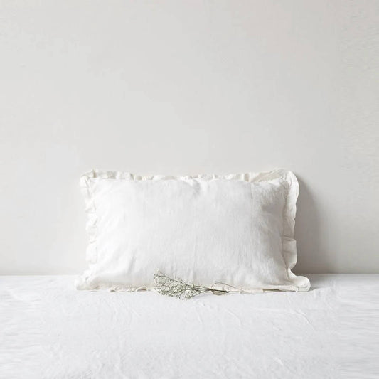 Linen Tales - FRILLED PILLOW CASE IN KING SIZE