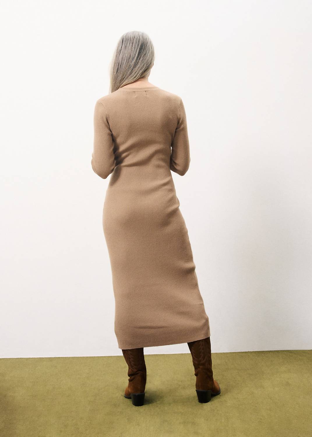 Frnch - Margaux Long Sleeve Midi Dress