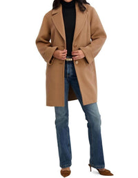 Tahari - Double-faced Soft Wool Topper Coat