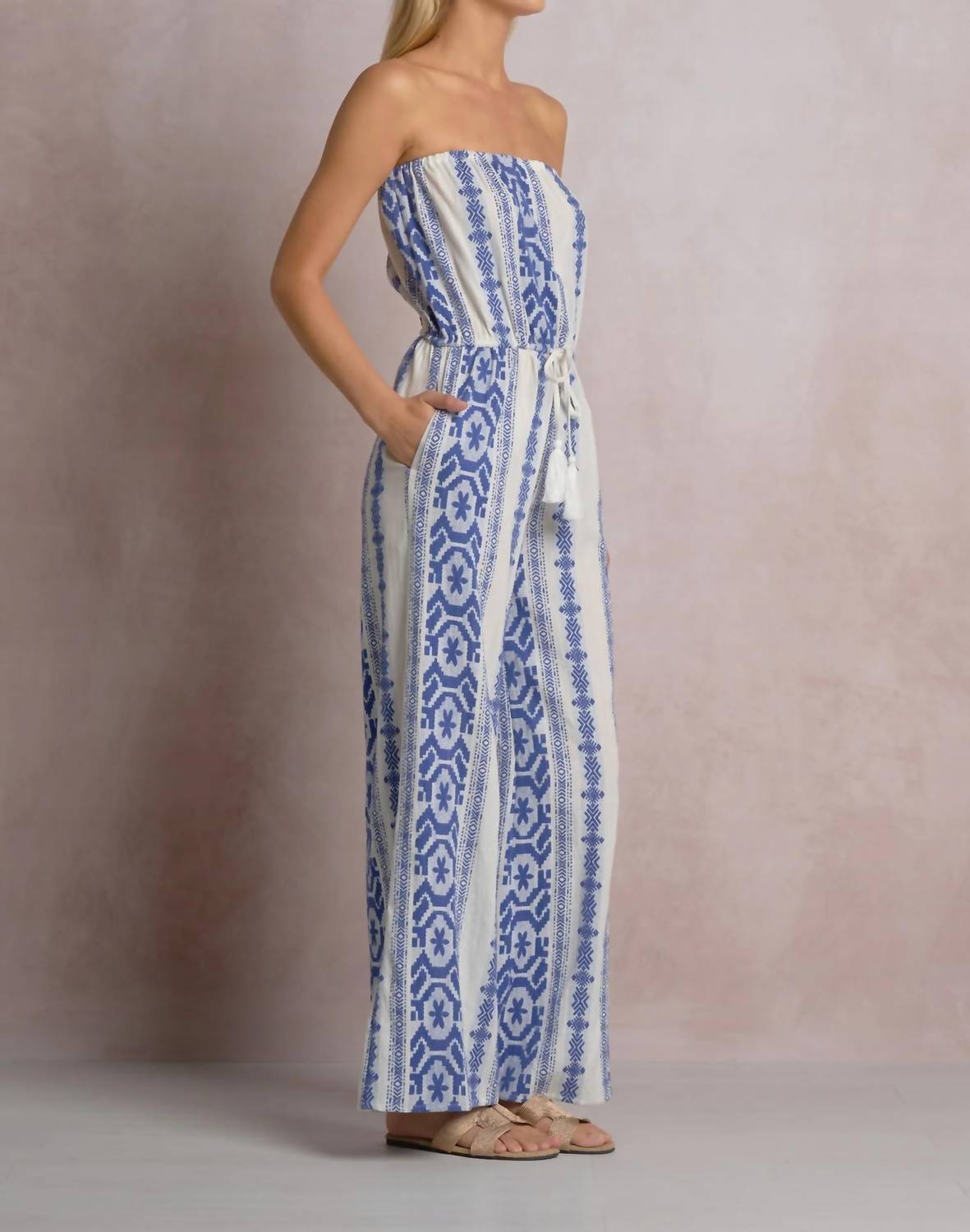 Elan - Cayenne Strapless Jumpsuit