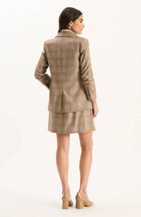 Tyler Boe Blair Buckingham Plaid Jacket in multi - women's jacket - alternate view