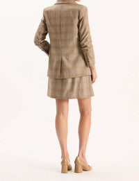 Tyler Boe Blair Buckingham Plaid Jacket in multi - women's jacket - detail view