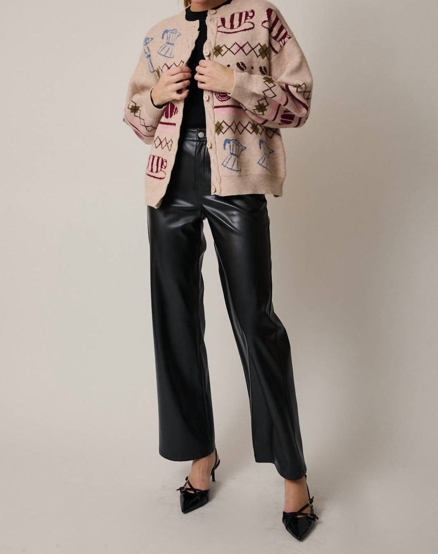 Sunday Edition Cozy Cafe Cardigan in oatmeal - women's cardigan - view 4
