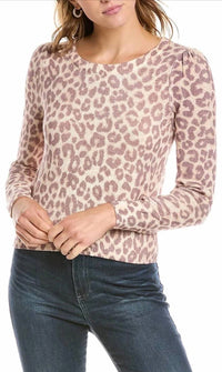 Loveshackfancy - Margarita Leopard Animal Print Long Sleeve Sweater
