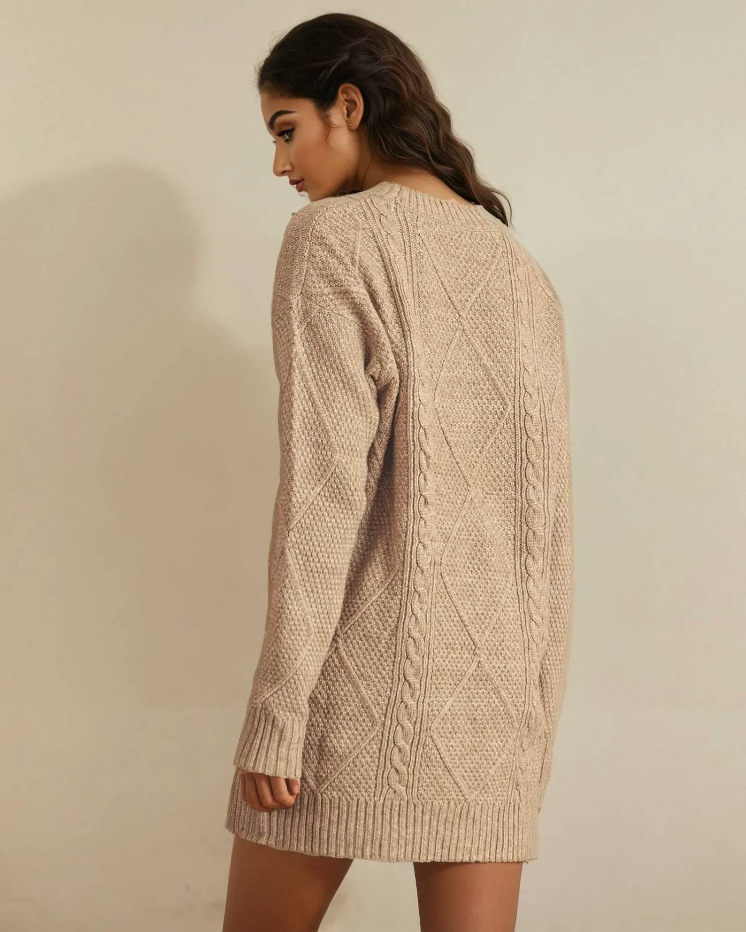 Indie & Co - Cable Knit Sweater Dress