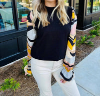 Thml - Sunset Stripe Sleeve Sweater Top