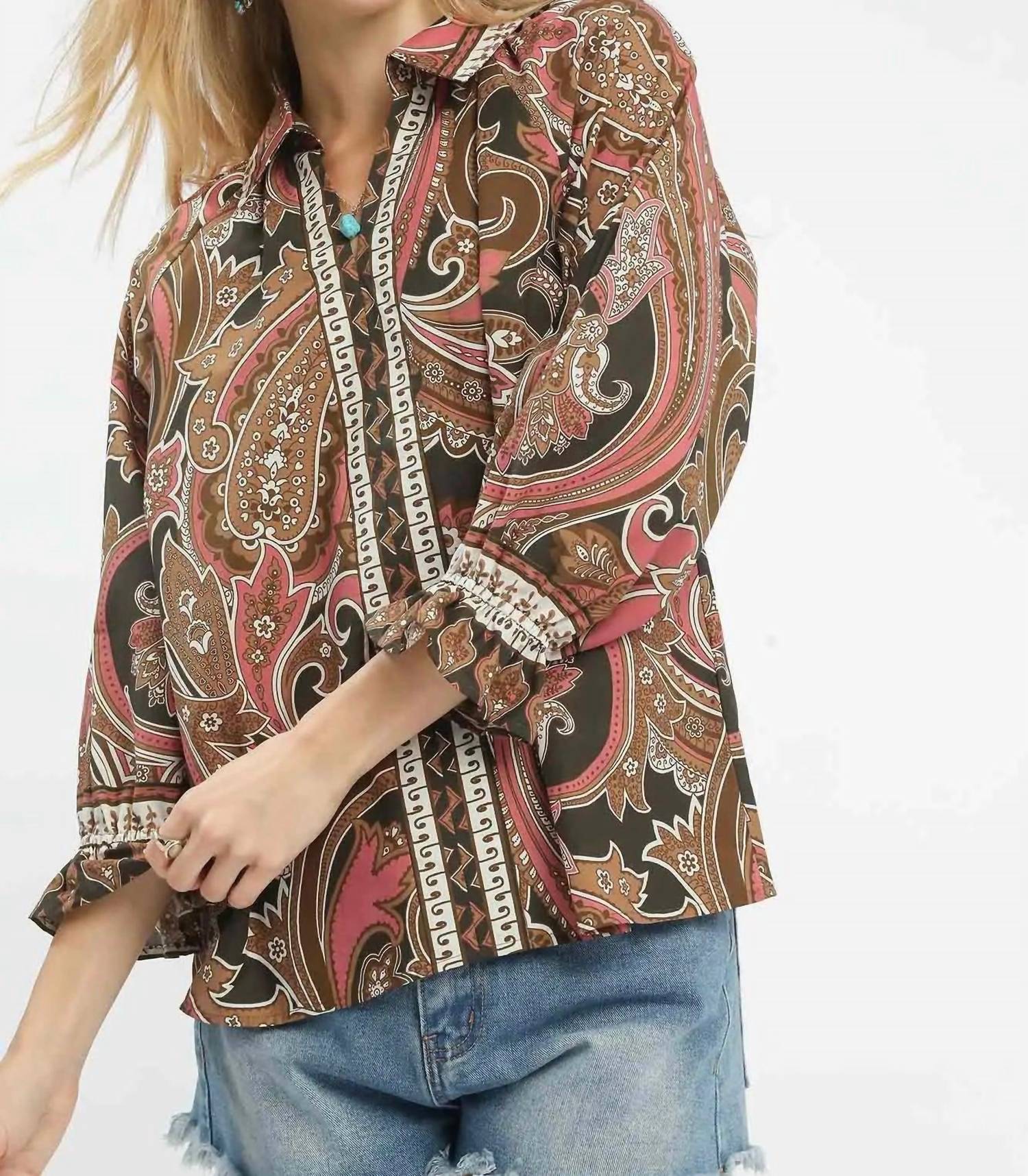 Umgee - Paisley Perfection Blouse