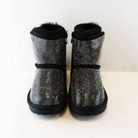 Doe A Dear - Little Girls Holographic Rhinestone Fashion Boots