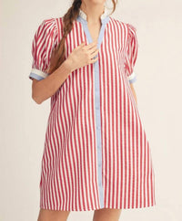 Jodifl - Little Miss USA Button Up Dress