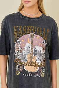 Main Strip - Acid Wash Nashville Graphic Tee