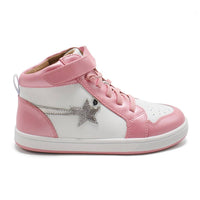 Oldsoles - Toddler's Team Star High Top Lace-up Sneakers