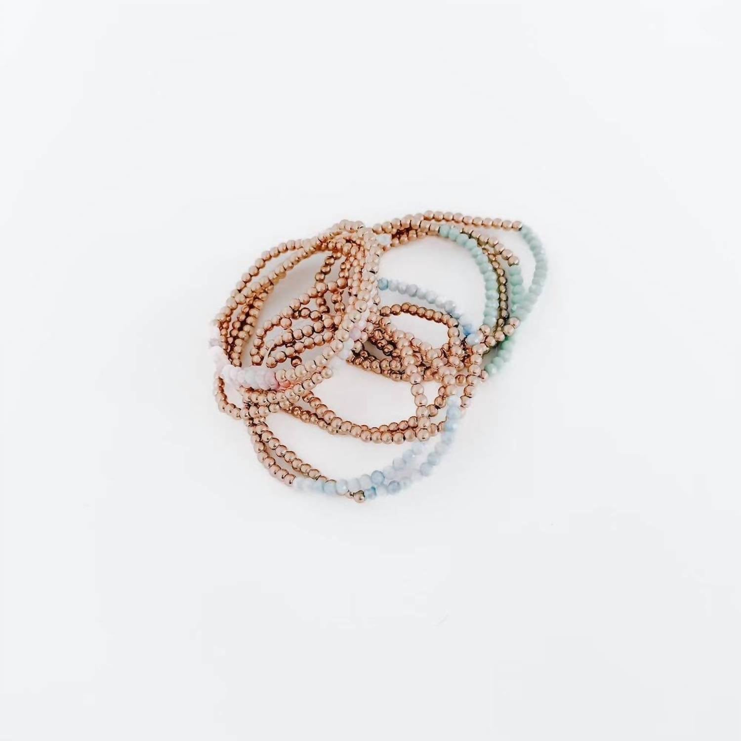 Pretty Simple - Women's Avary Glass And Metallic Bead Bracelet