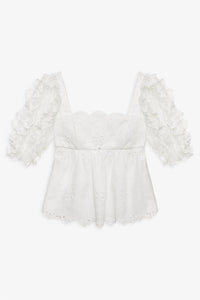 Lil Lemons By For Love And Lemons - Daisy Eyelet Top