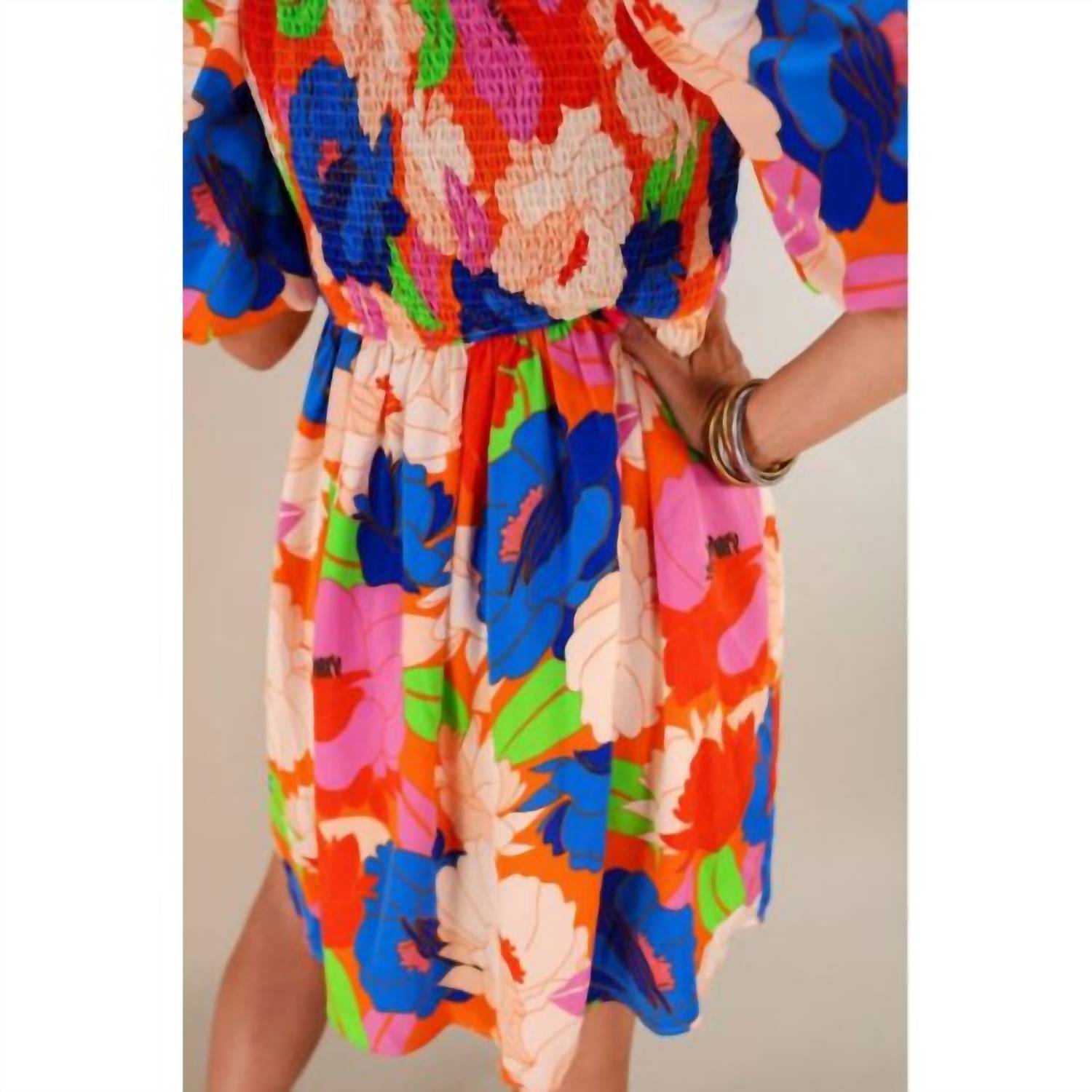 Jess Lea - Feel the Heat Floral Puff Sleeve Dress