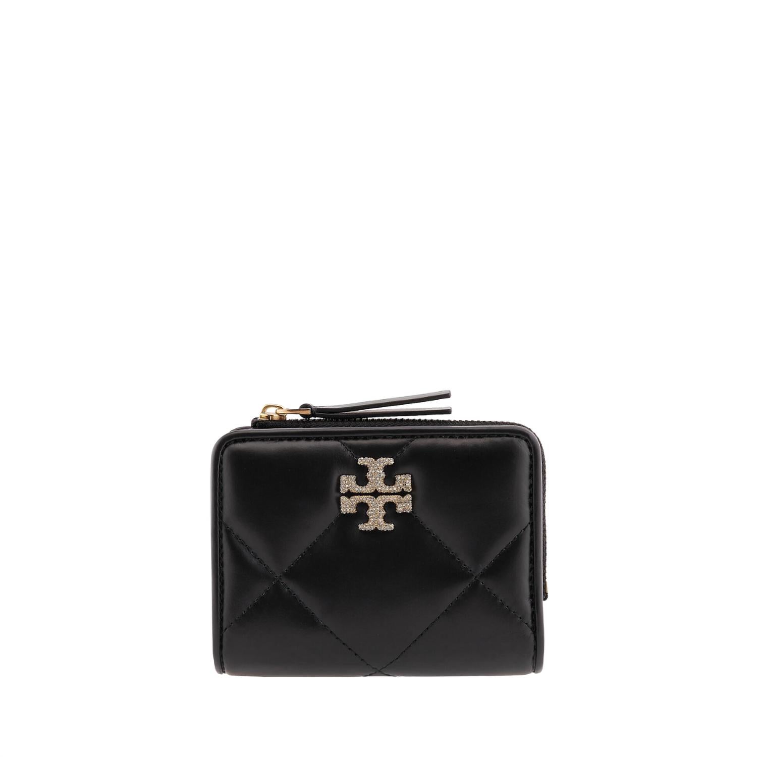Tory Burch - Diamond Quilt Pave Small Zip Wallet