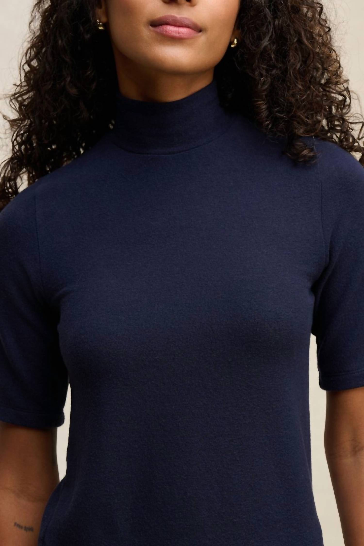 Velvet By Graham & Spencer - Malaya Mock Neck Top