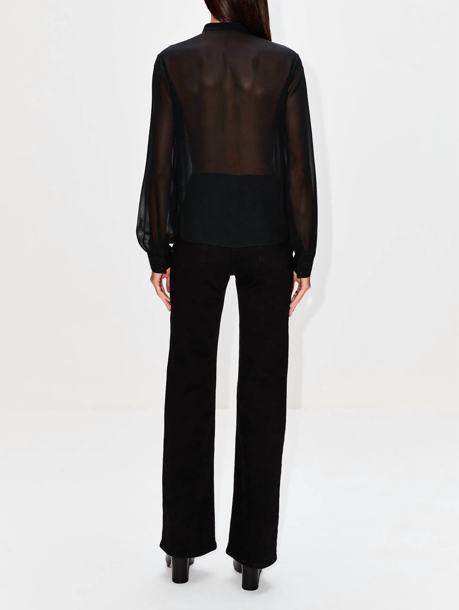 Frame - Beaded Collarless Blouse