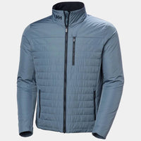 Helly Hansen Men's Insulated Crew Jacket in washed navy - men's jacket - detail view