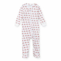 Lila + Hayes - Baby's Hot Cocoa Santa Parker Zip-up Pajama