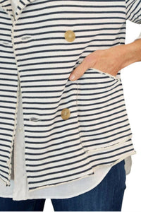Frank & Eileen - Mini Belfast Cropped Sweatshirt Pea Coat