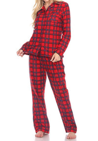 White Mark - White Mark 3 Piece Pajama Set