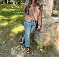 Sneak Peek - Lets Go Out Kick Flare Denim Jeans