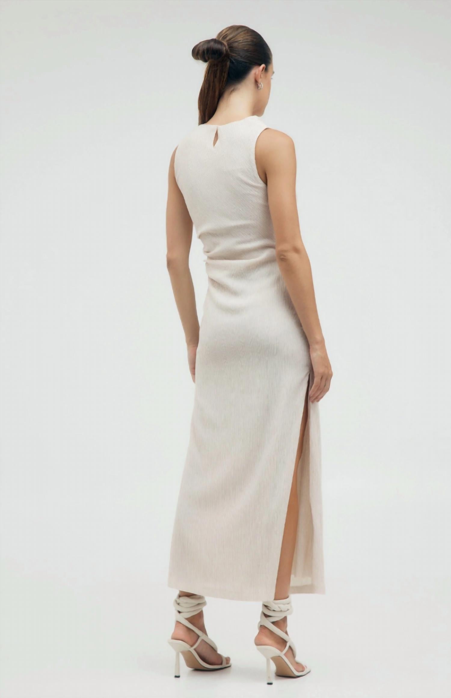 Third Form - Electric Tucked Maxi Tank Dress