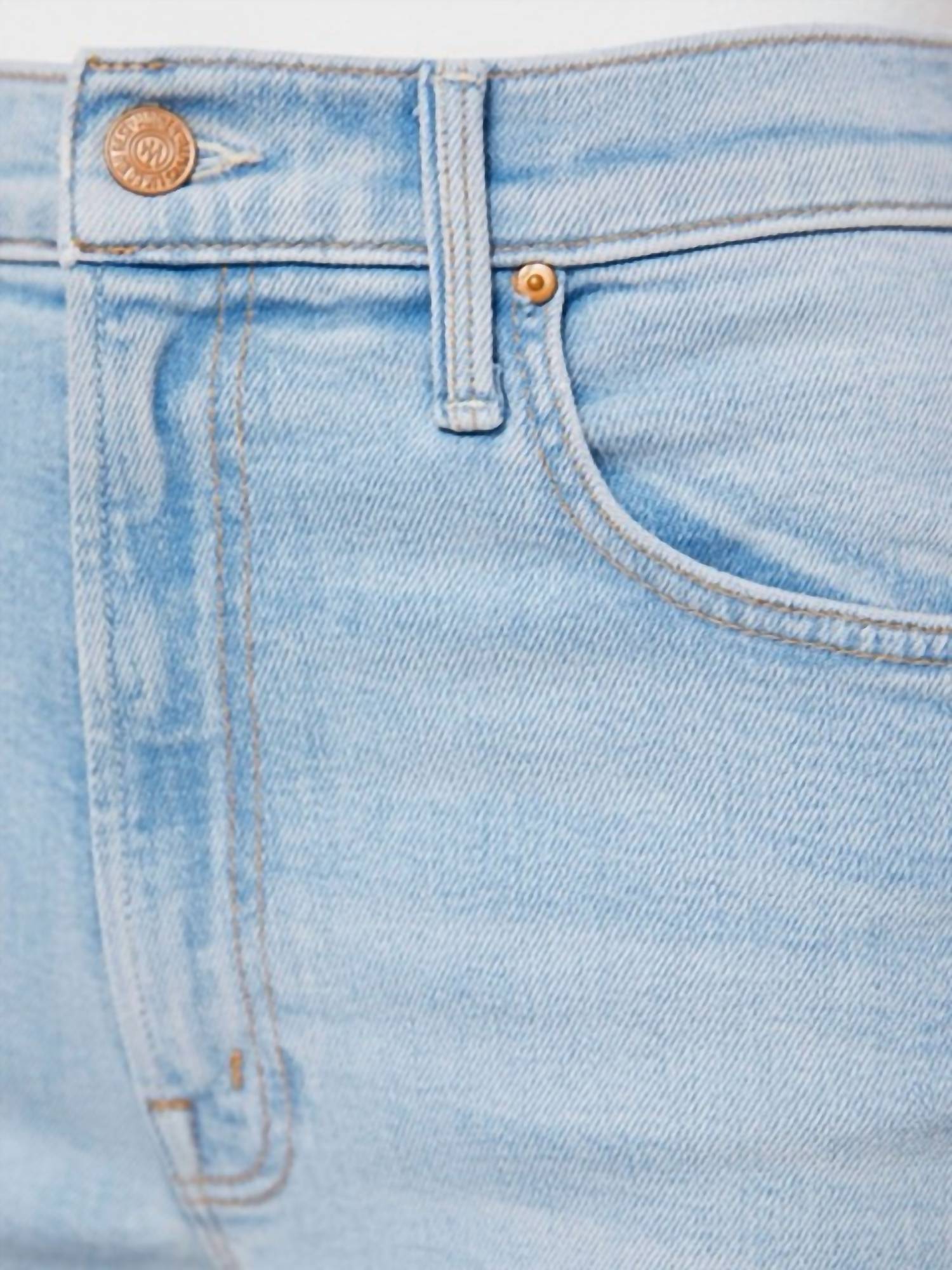 Mother - Rambler Zip Slice Hover Fray Jeans