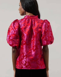 Sugarlips - Duson Floral Jacquard Top