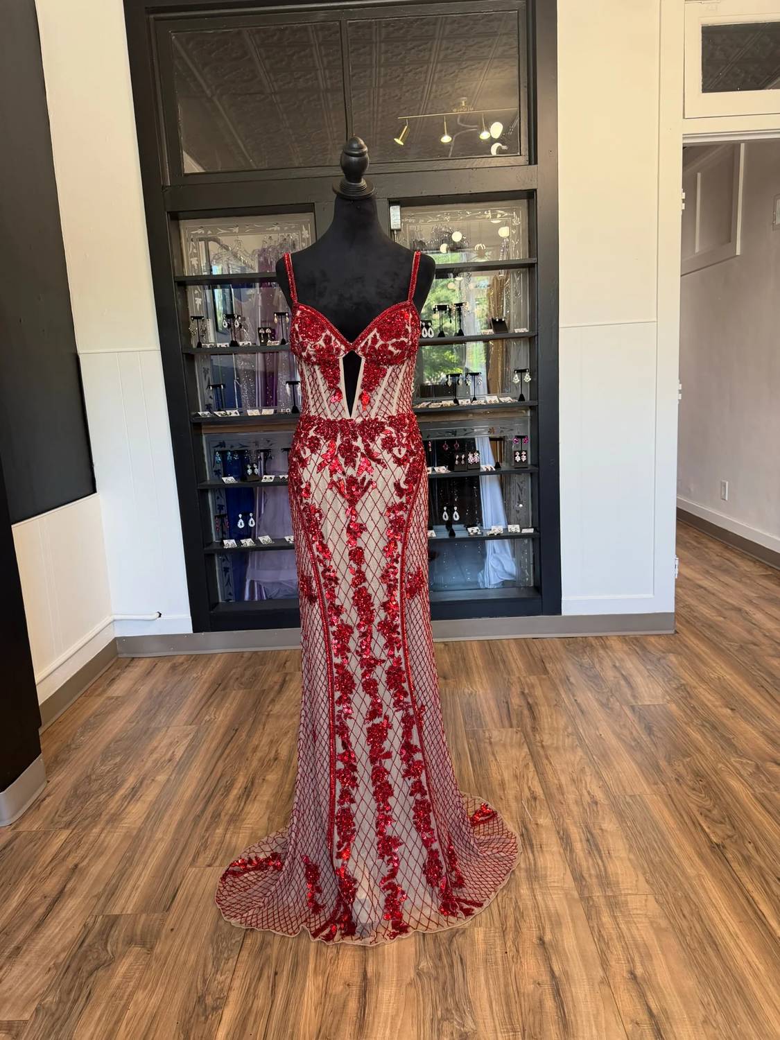 Sherri Hill - Women's Beaded Maxi Dress