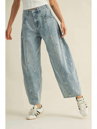 Klesis - Studded Barrel Jeans