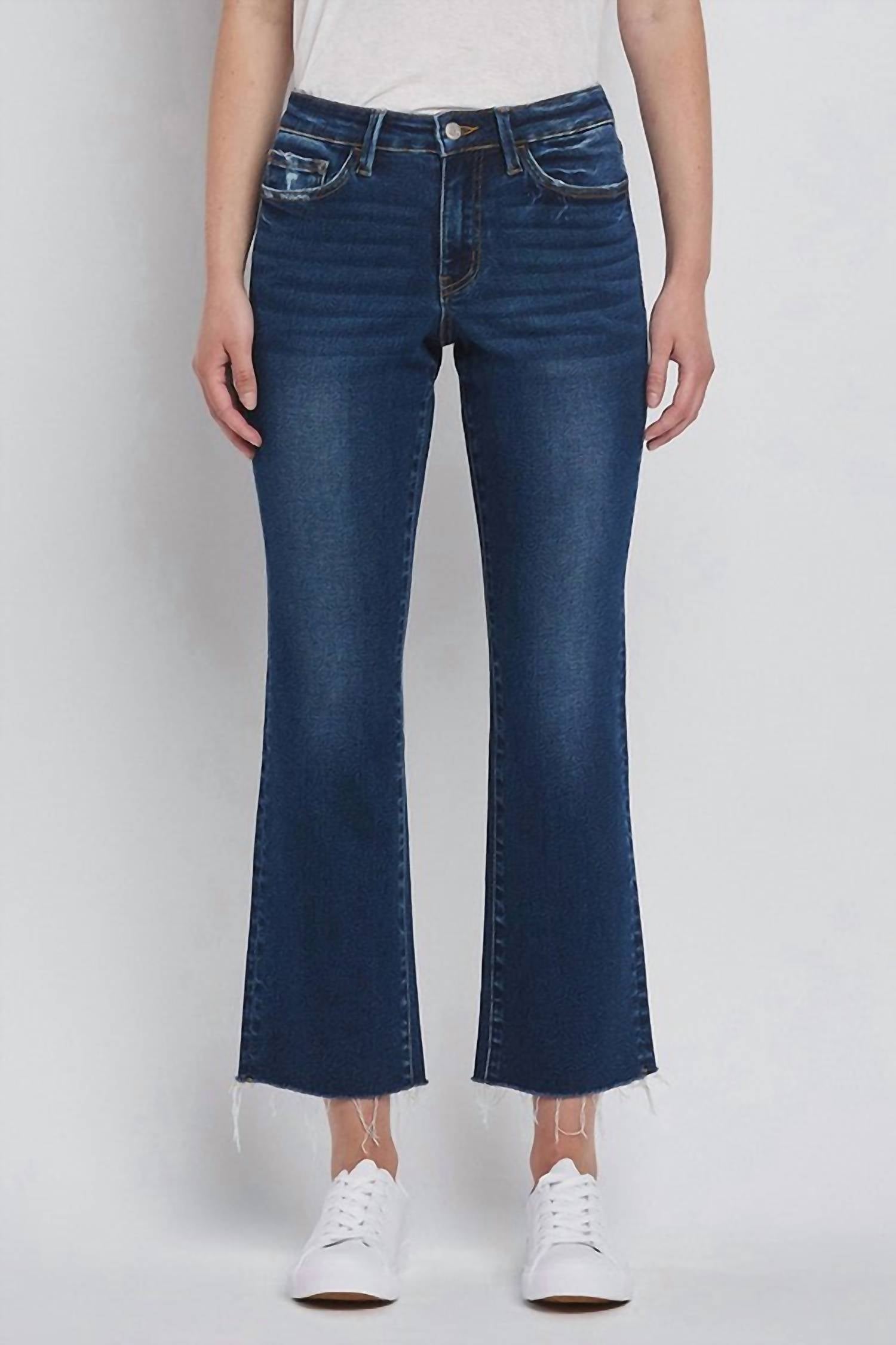Vervet By Flying Monkey - Quinn High Rise Mini Bootcut Jeans