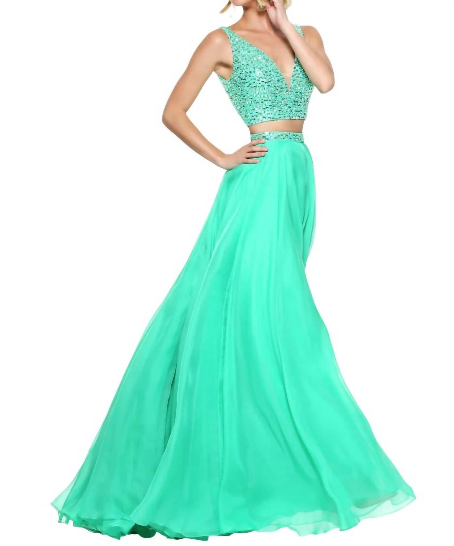Sherri Hill - Two- Piece Beaded Prom Dress