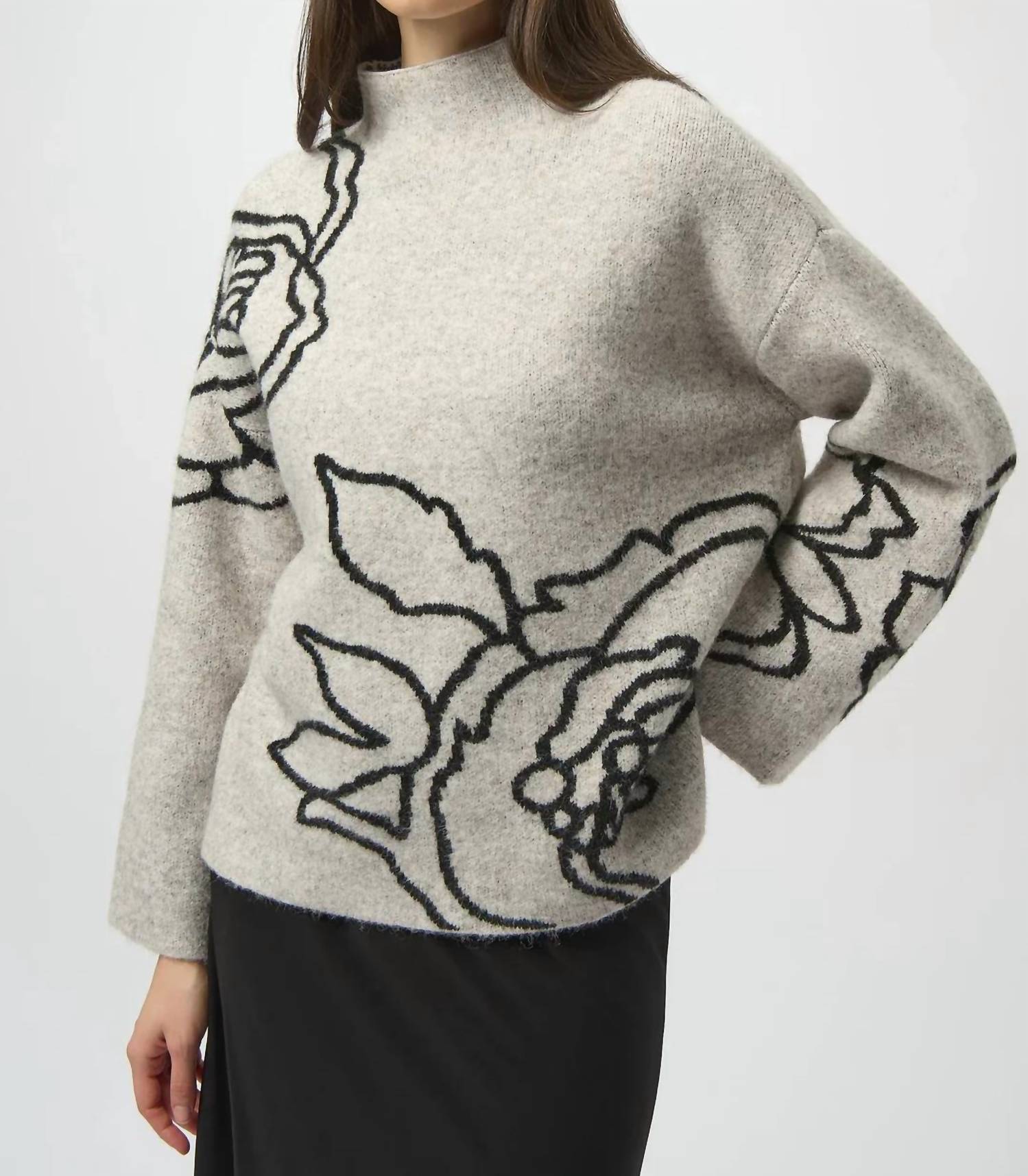 Joseph Ribkoff - Knit Floral Print Sweater