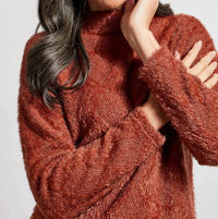 Tribalbyn - Funnel Neck Top Sweater