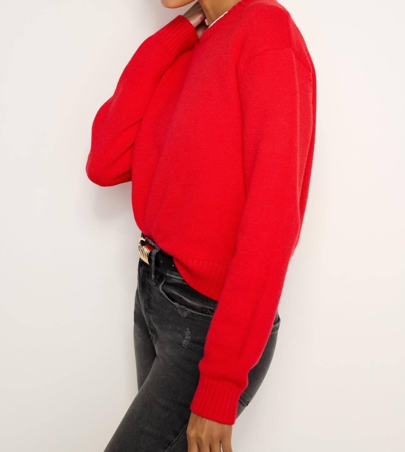 Good American - Cozy Crewneck Sweater Top