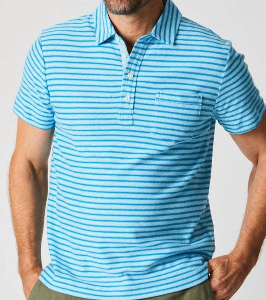 Billy Reid - Stripe Hemp Cotton Polo Shirt