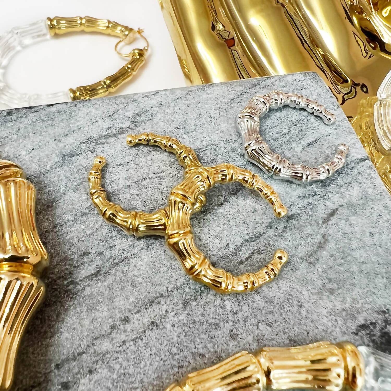 Gold & Honey - Women's Bamboo Cuff Rings