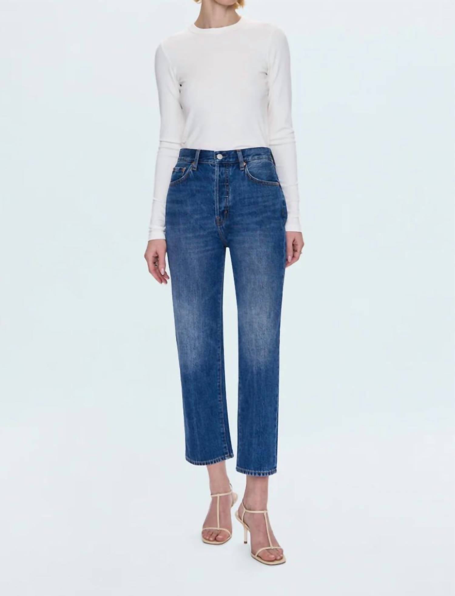 PISTOLA Cassie Super High Rise Straight Leg Jeans in fairview - women's jeans